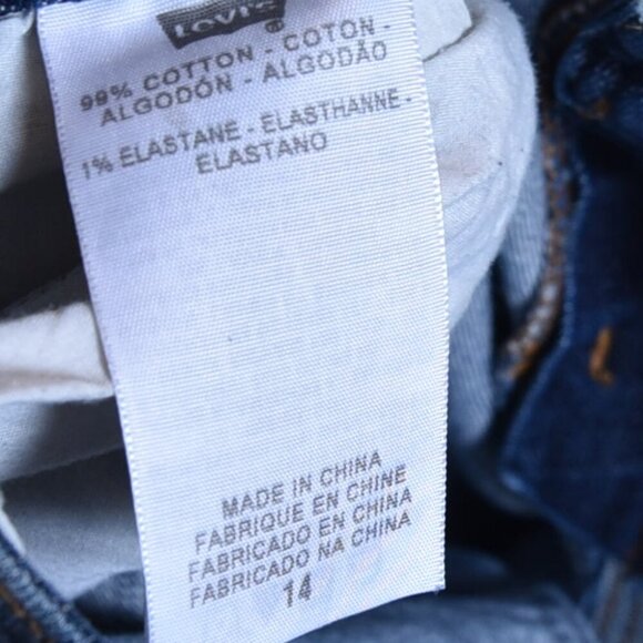 Levi’s 545 Low Boot Cut Jeans Size 14 Dark Wash Y2K Flare Denim 2000s Cowgirl - Picture 10 of 11